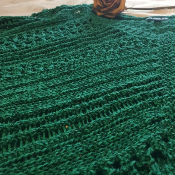 EXPRESS short sleeve emerald green sweater - Picture 4 of 4